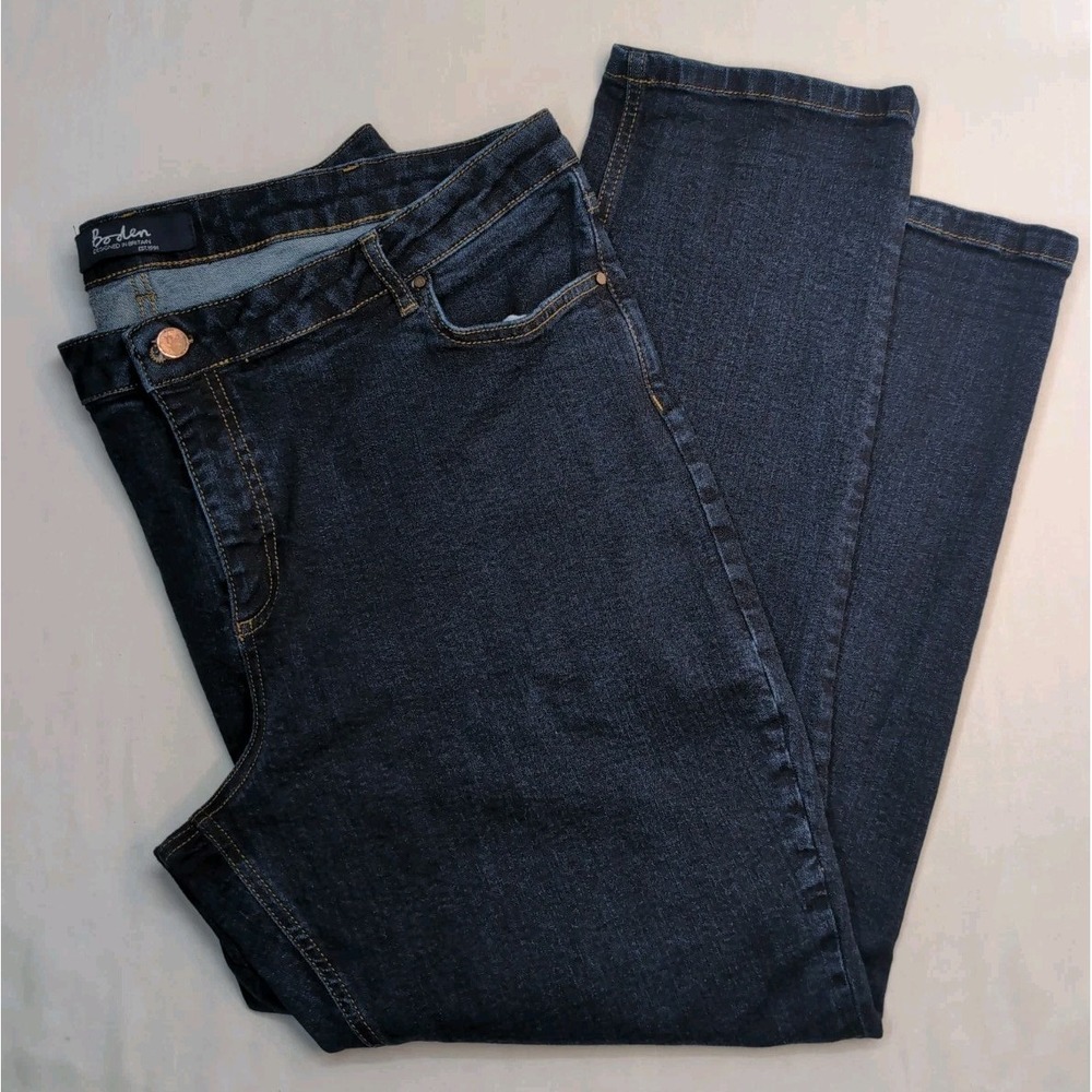 Boden Cambridge Ankle Skimmer Jeans Womens 18L UK 22L Dark Wash Blue WC183